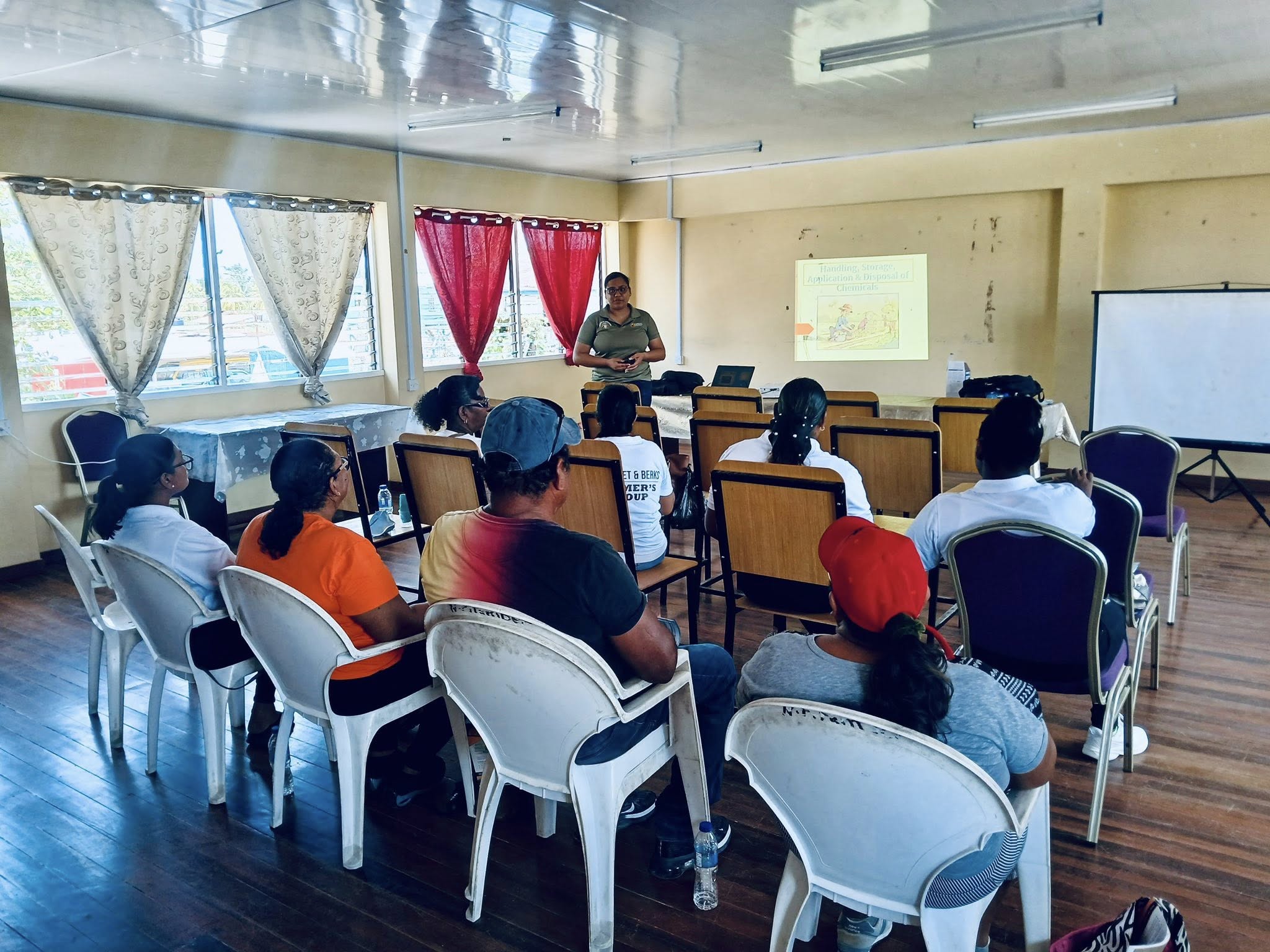 Pesticide Awareness Training with farmers in Charity, Region 2.