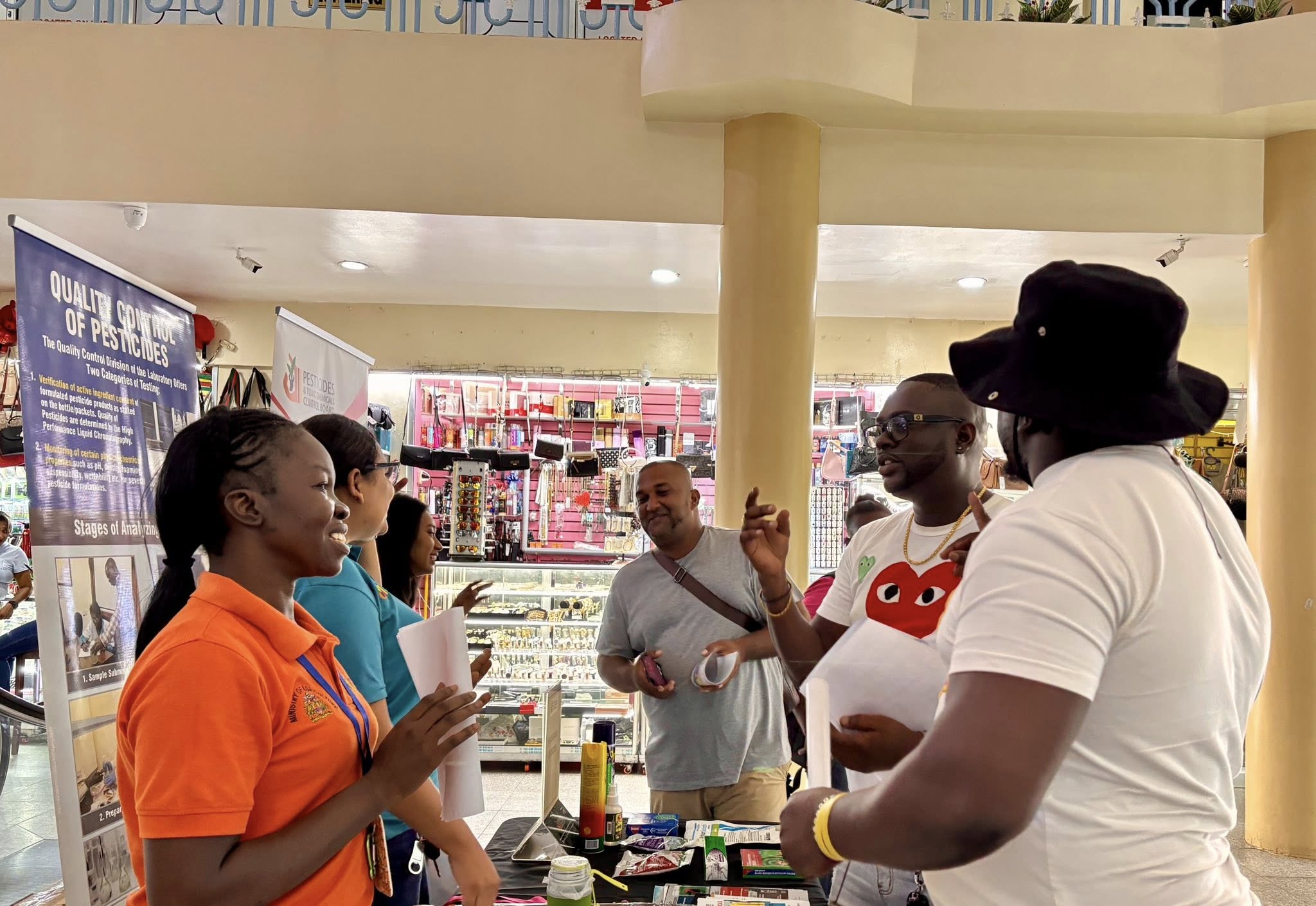 Public awareness outreach at the City Mall 2025