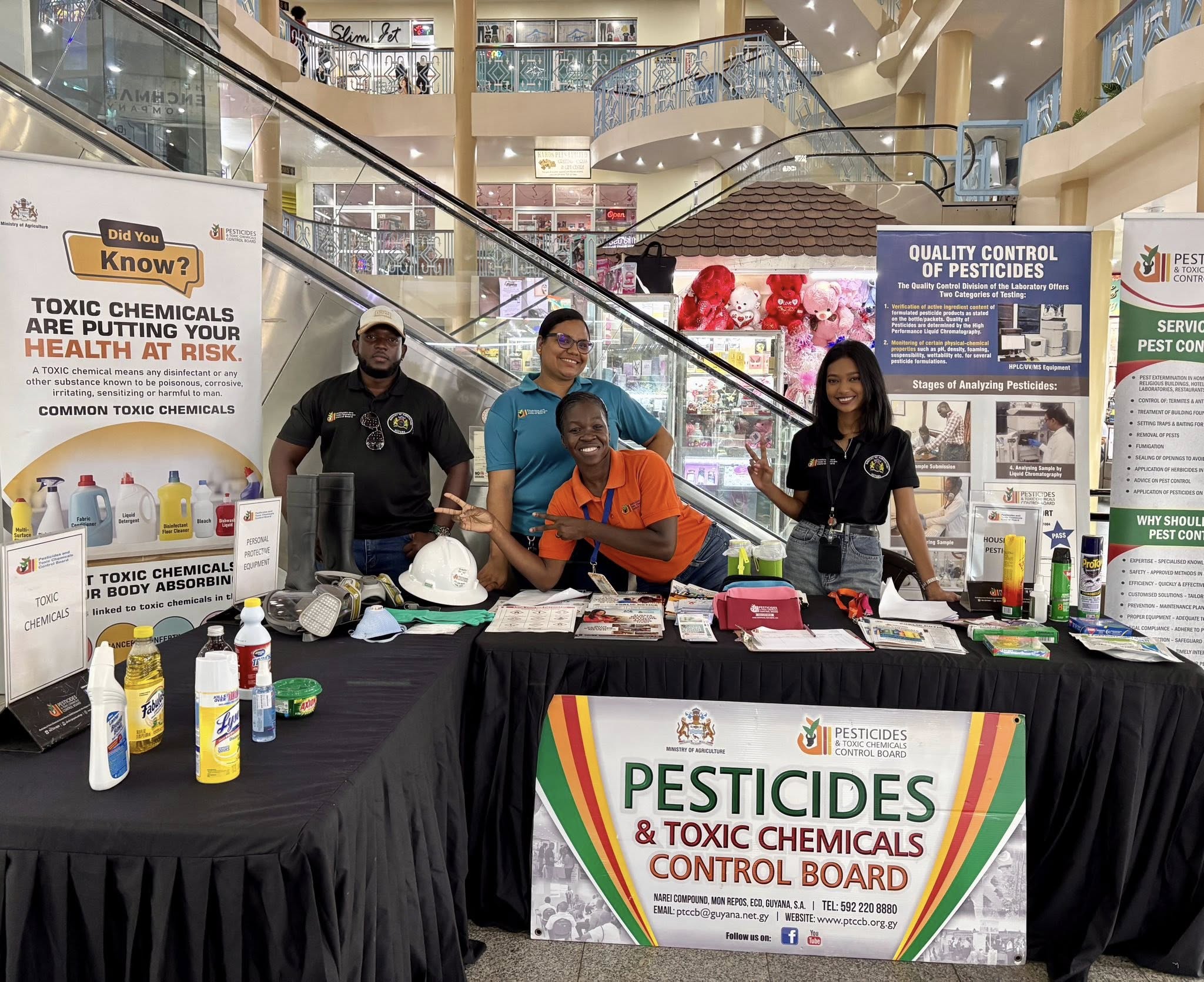 Public awareness outreach at the City Mall 2025