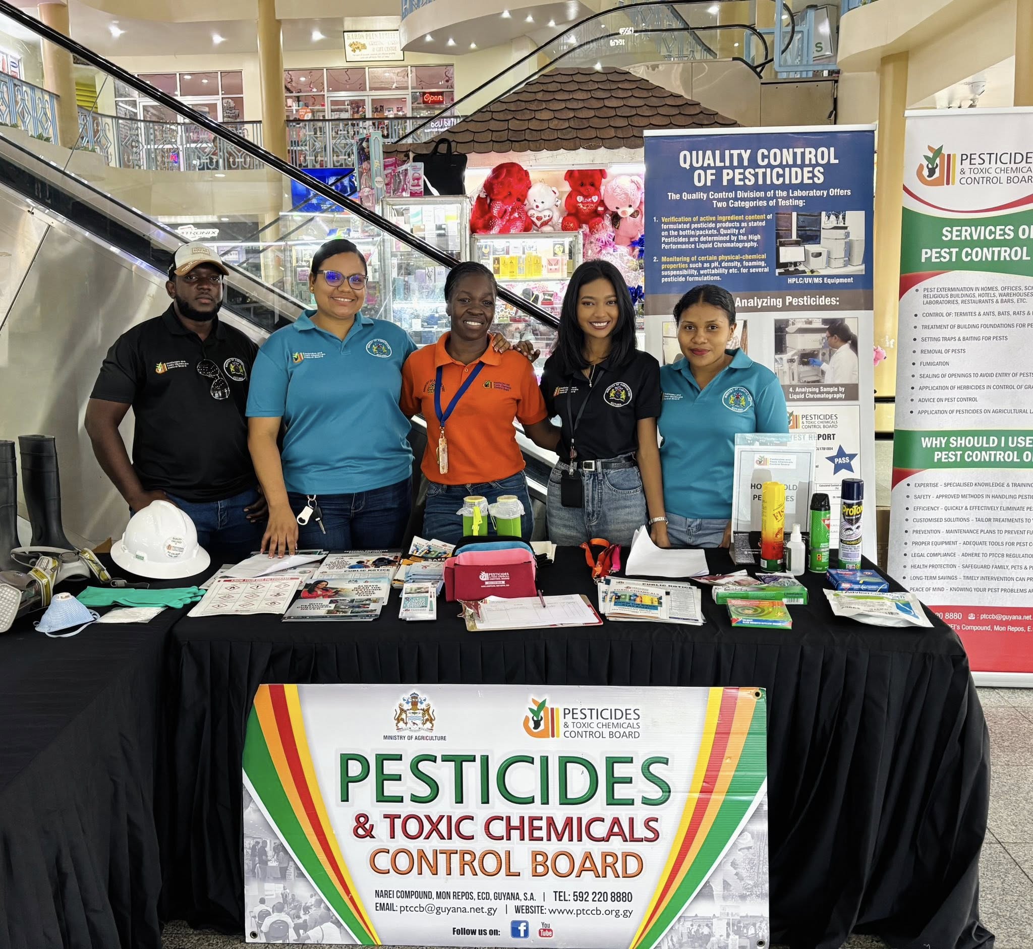 Public awareness outreach at the City Mall 2025